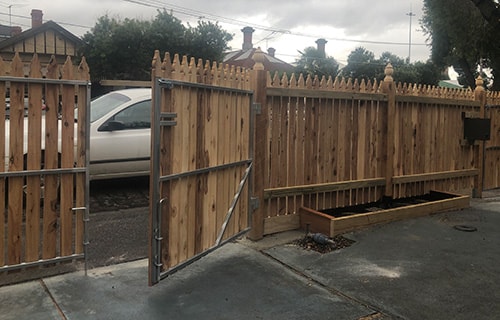 picket fence with gate