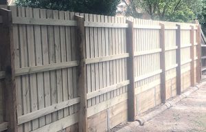 treated pine fence repair
