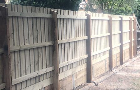 treated pine fence repair